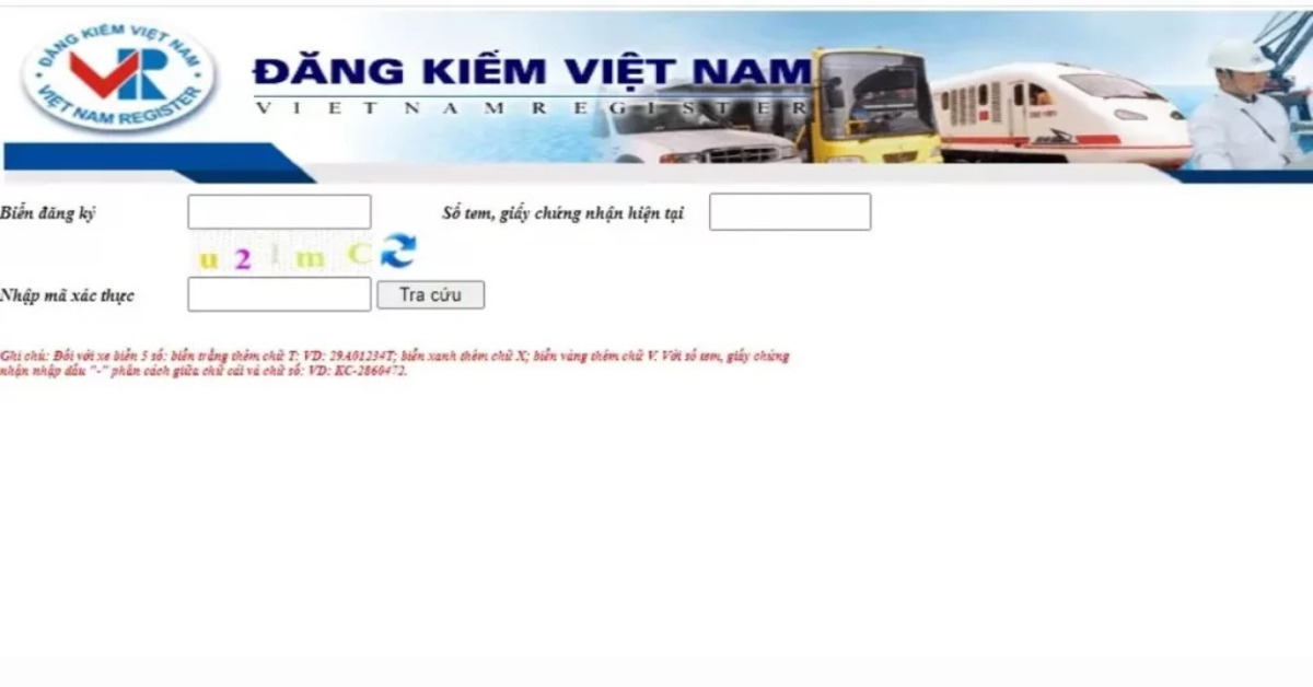 tra cuu phat nguoi tai website cuc dang kiem viet nam Tra cứu phạt nguội qua cổng thông tin của Cục Đăng Kiểm Việt Nam