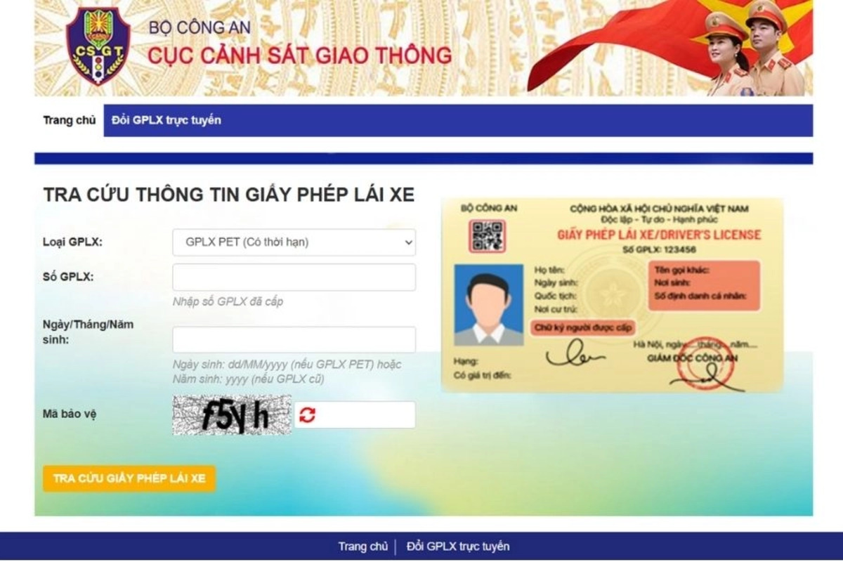 Tra cứu giấy phép lái xe theo CCCD là hình thức kiểm tra thông tin GPLX thông qua số Căn cước công dân gắn chip 