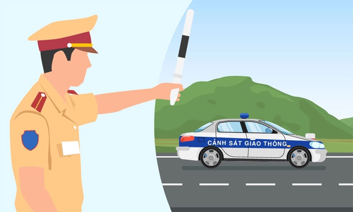 Bị CSGT dừng xe